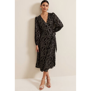 Phase Eight Jazminda Shimmer Wrap Midi Dress